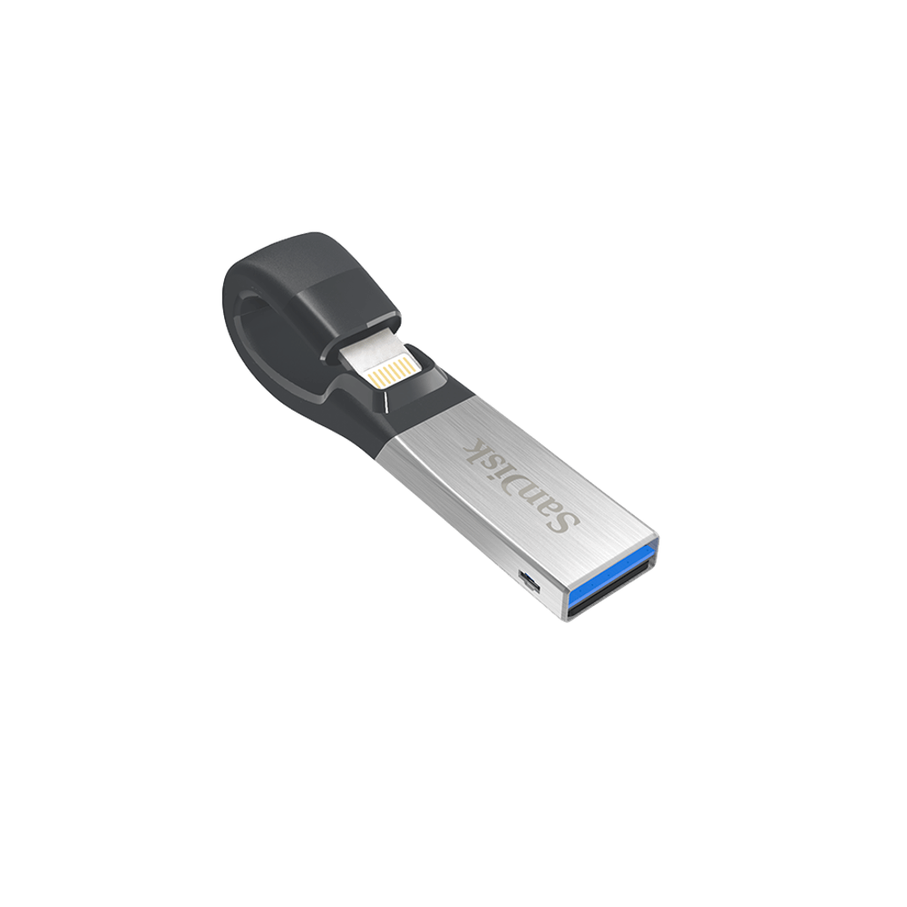כונן חיצוני נייד מדגם SanDisk iXpand Flash Drive בעל נפח אחסון 64GB
