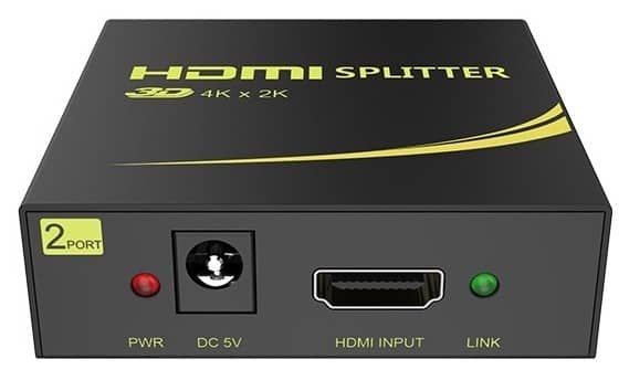 מפצל מוגבר HDMI ל-2 יציאות תומך 4K@30HZ HDCP1.4, אקונומי - Be Wire